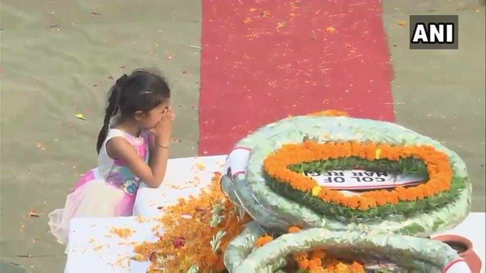 martyr deepak nainwal cremation in haridwar 