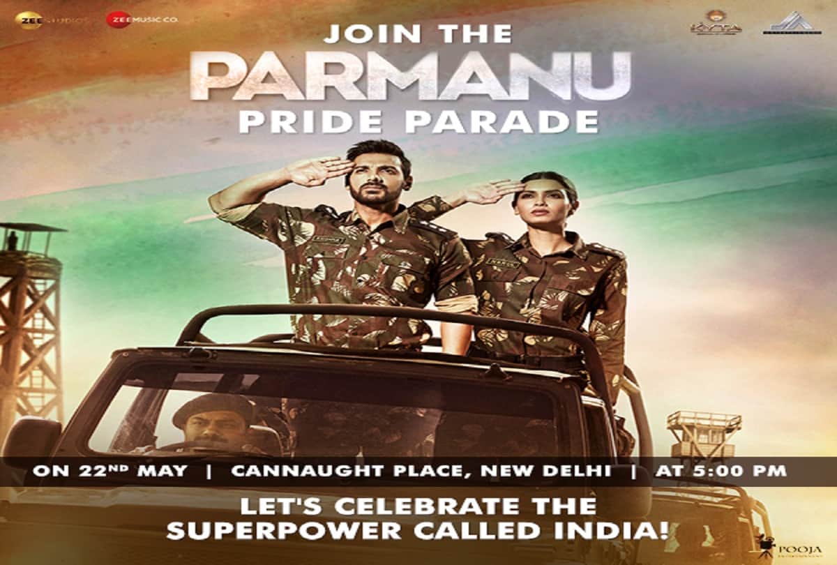 Parmanu Pride Parade- John abraham and Diana Penty in Delhi to celebrate 20 year old pride moment