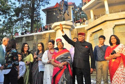 president ram nath kovind visited ridge and mall road shimla