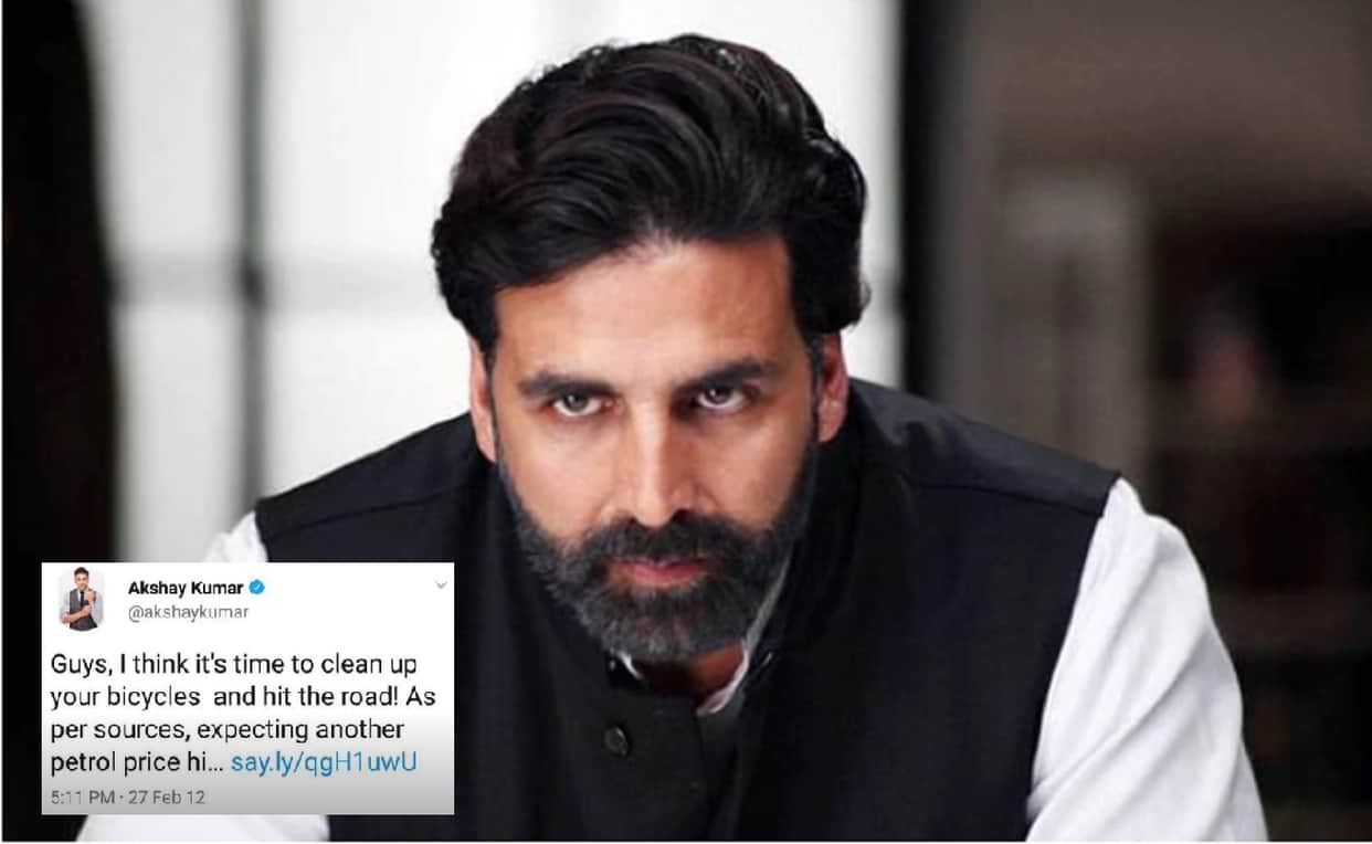 Akshay Kumar deletes old tweets on petrol price hike people calling him names like ABVP supporter