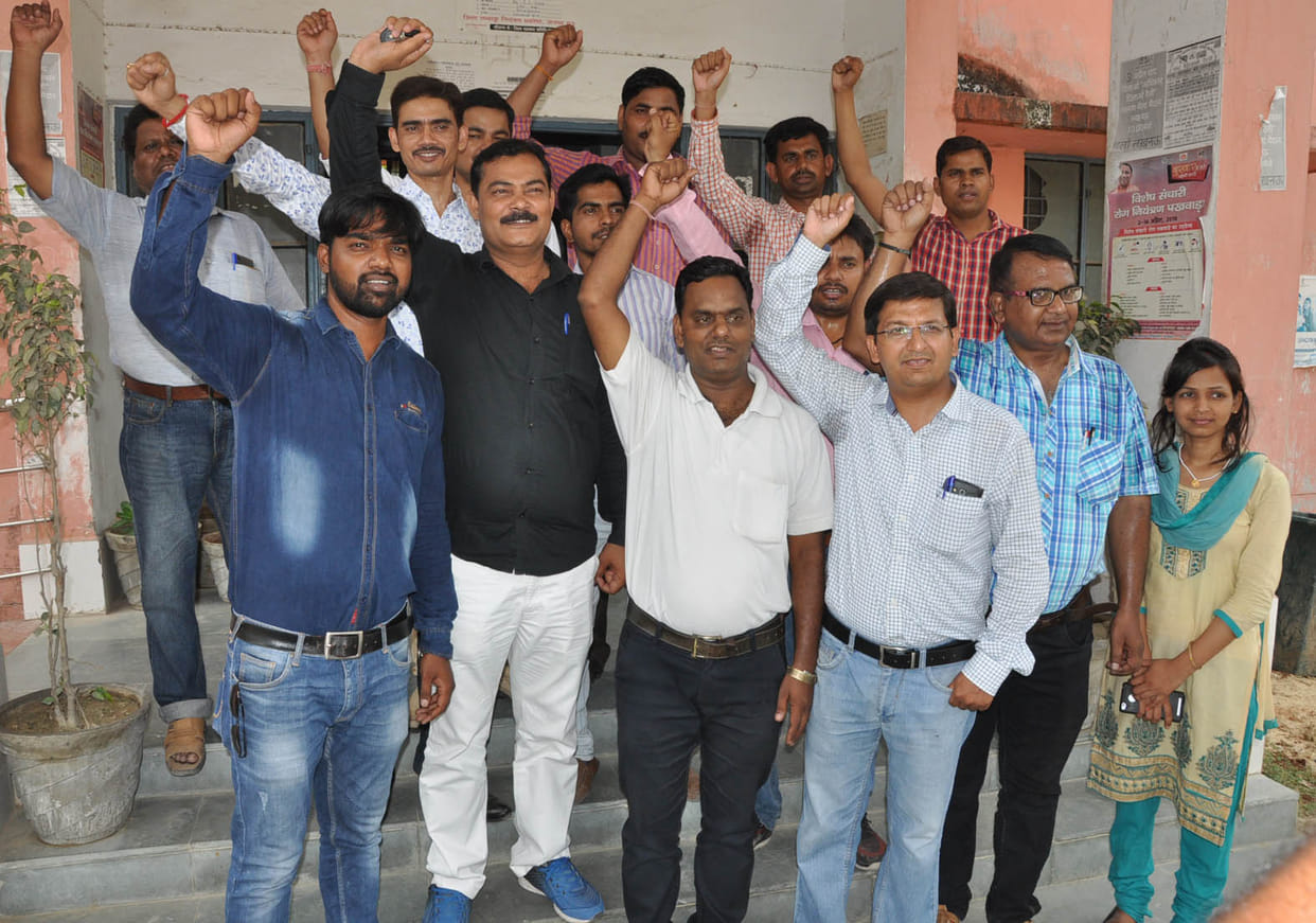 Contract workers performed
