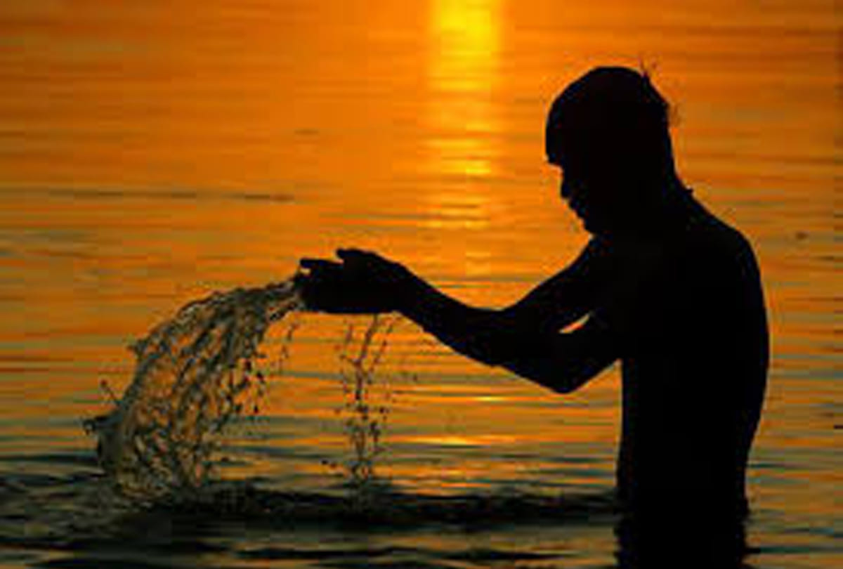 Donate water on Ganga Dashera 