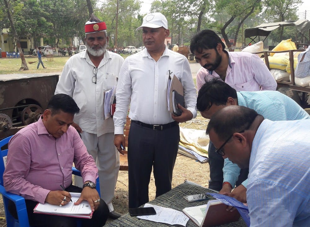 dm inspected wheat buying center
