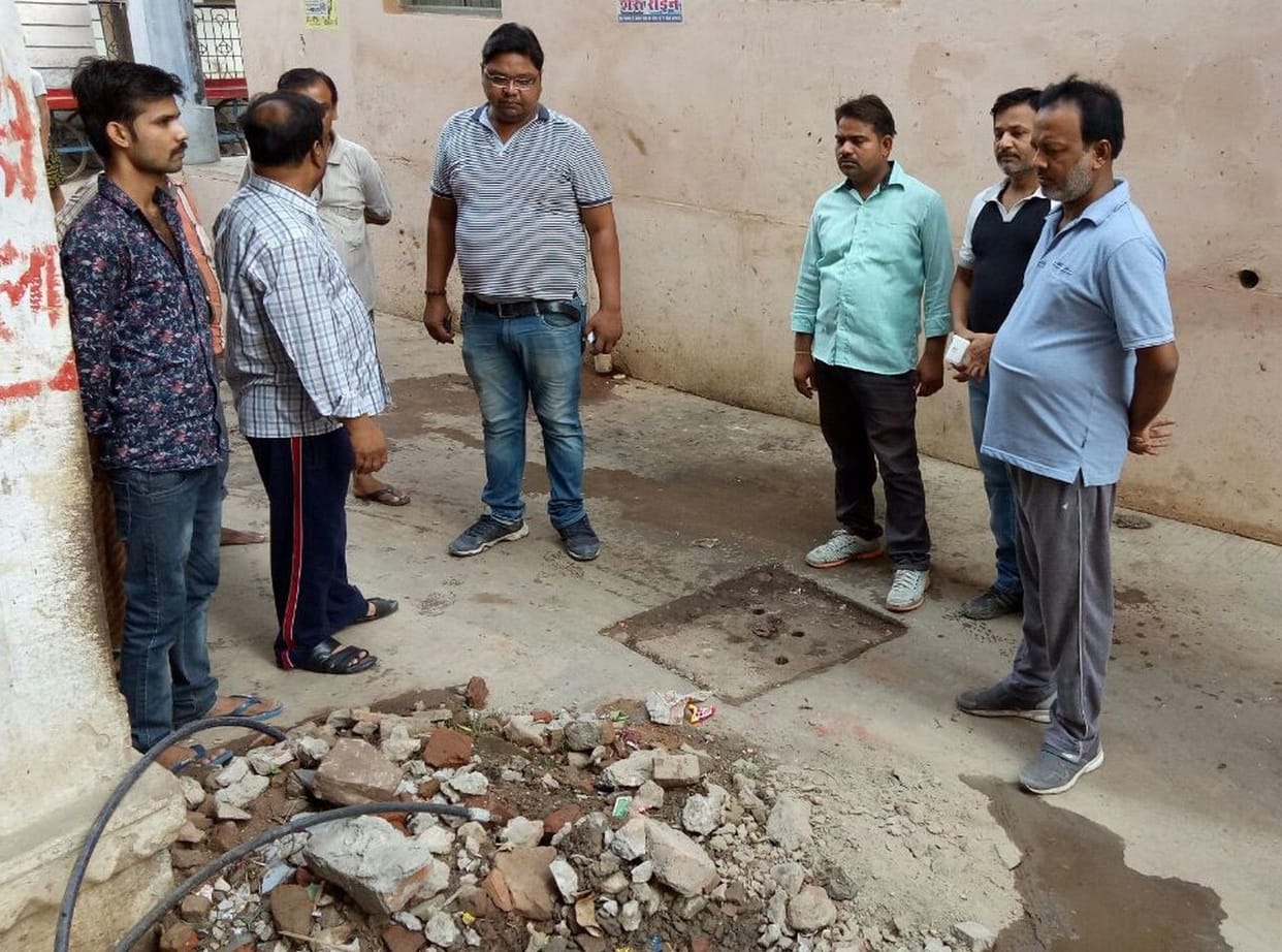 वार्ड में गंदगी पर जताई कड़ी नाराजगी