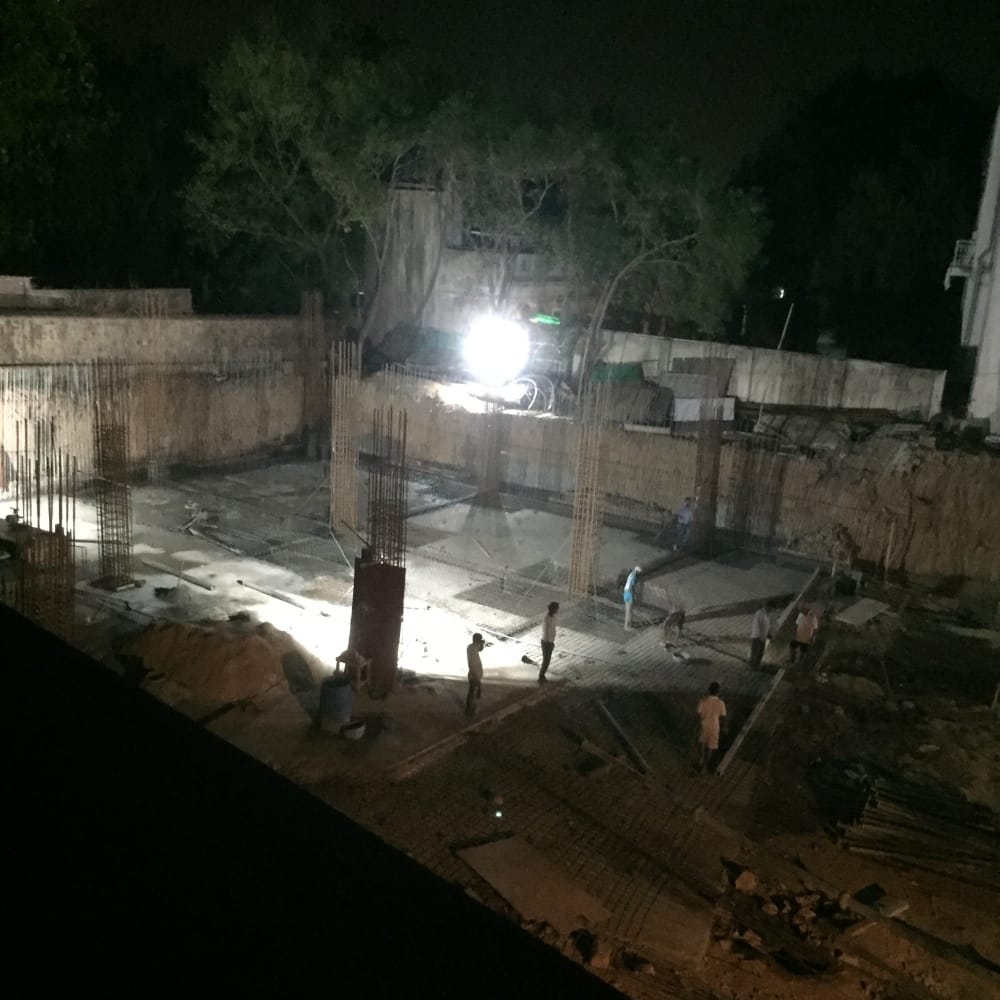 without permission Landholder is doing Construction work near global heritage Qutb Minar