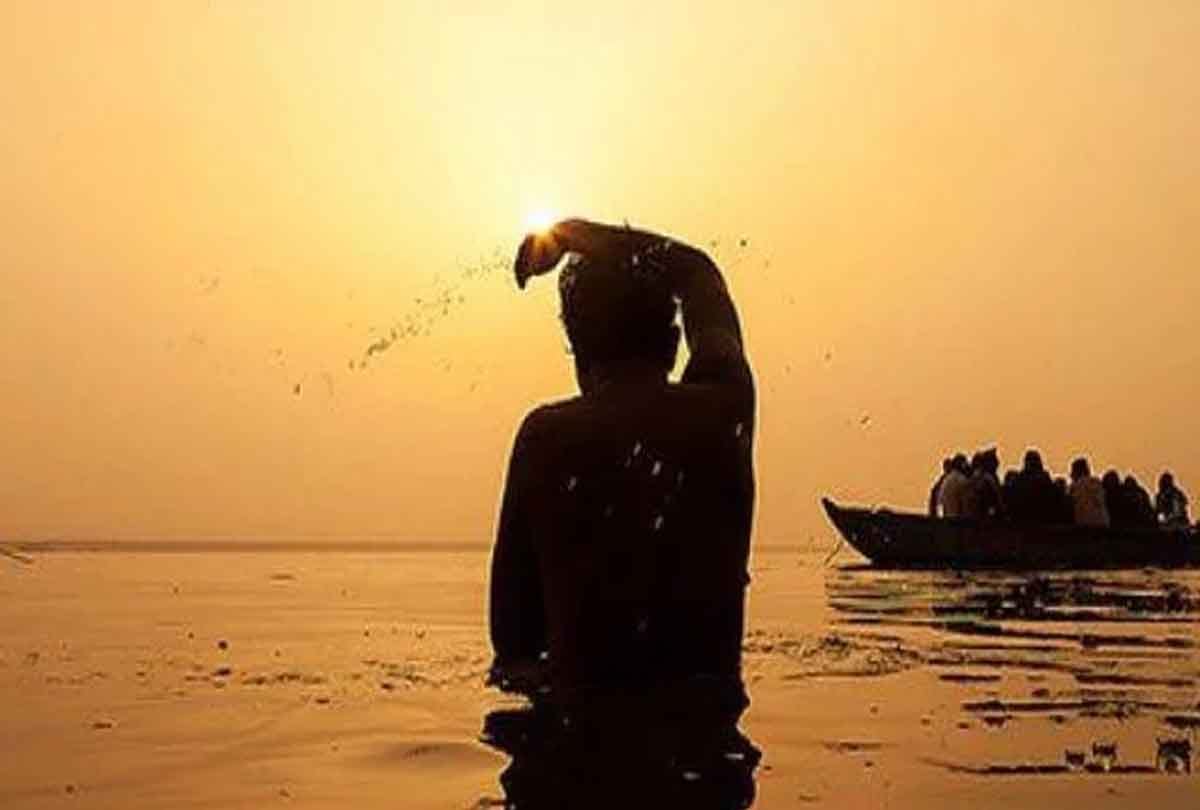 ganga bath is good for health 