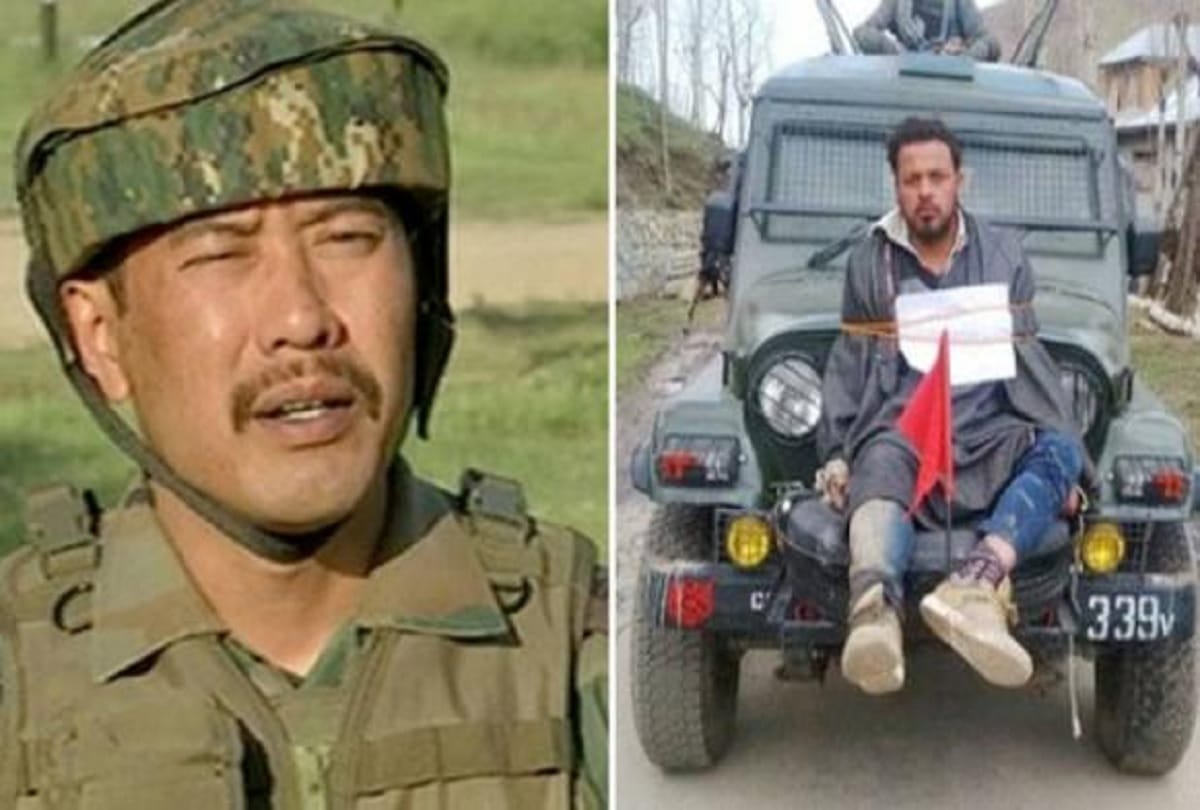 Major Leetul Gogoi was limelight tying man in front of jeep to save from stone pelters in trouble