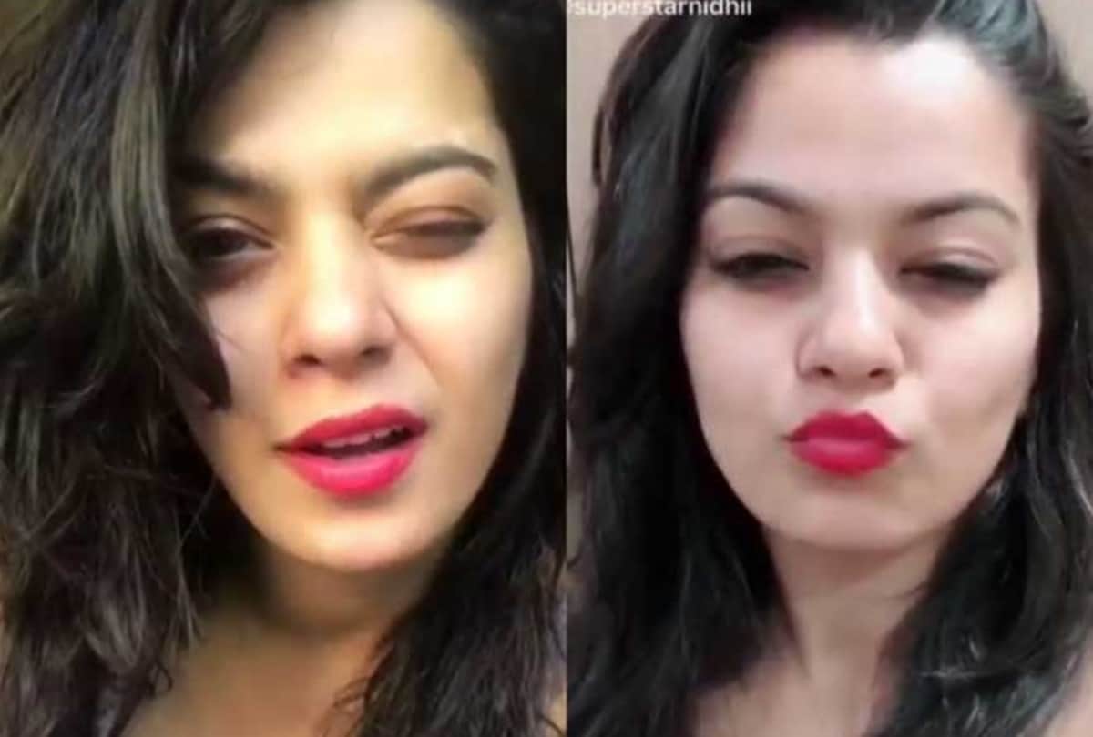 Bhojpuri actress and pawan singh so star Nidhi Jha shares her video on instagram