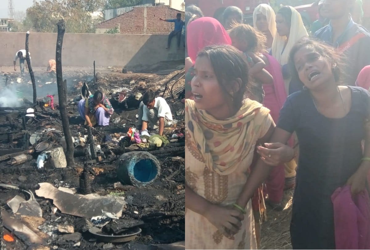 100 slums reduced to ashes in a major fire incident at baddi himachal
