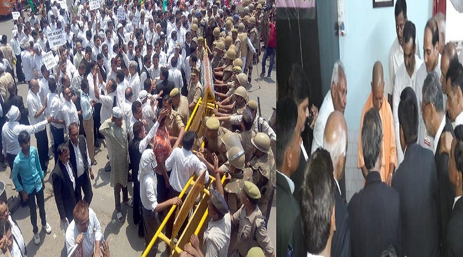 West UP advocates arrive in CM Yogi's public meeting