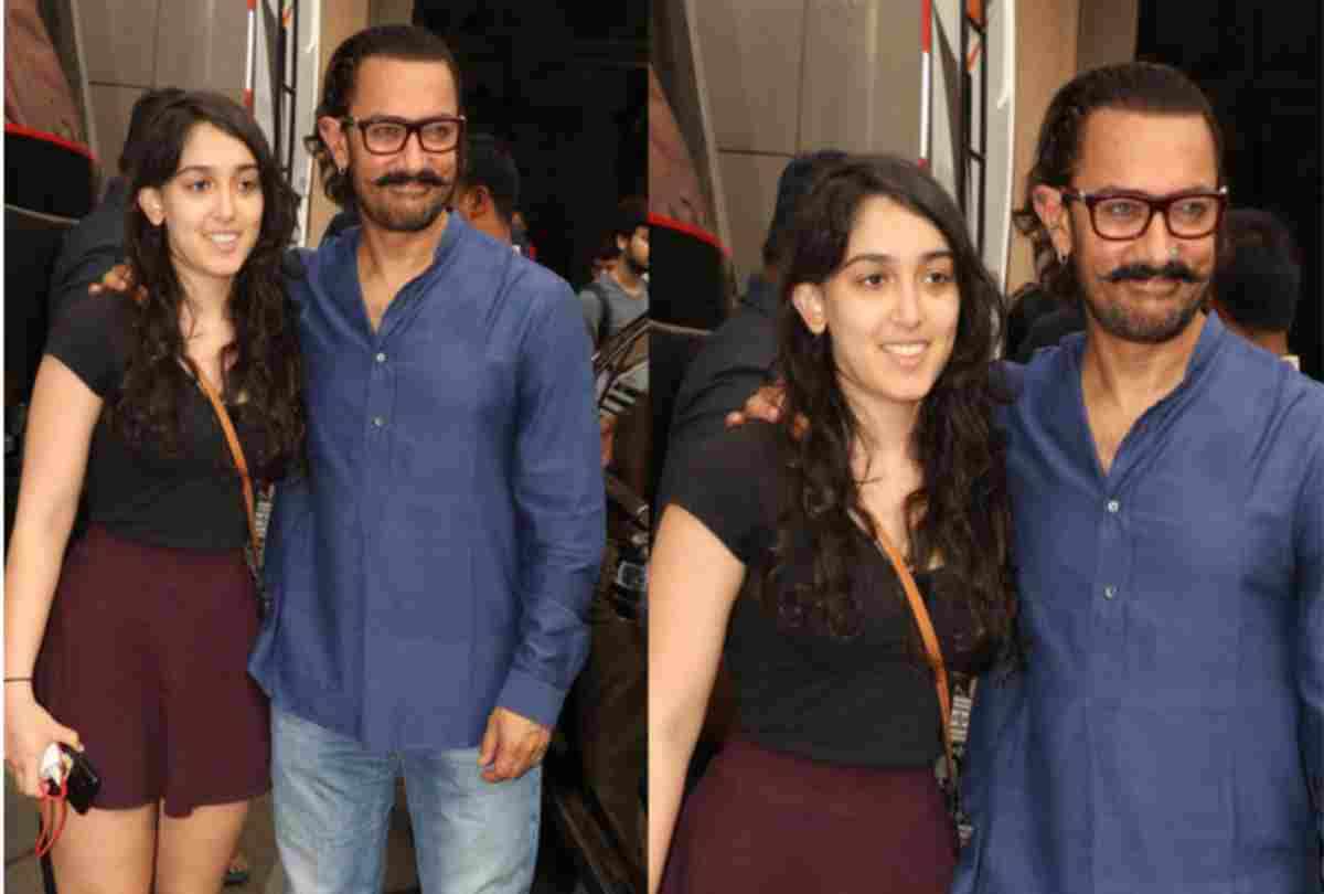 aamir khan met his daughter era in an mumbai event