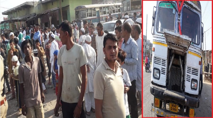 accident in shamli, Three people die of one family
