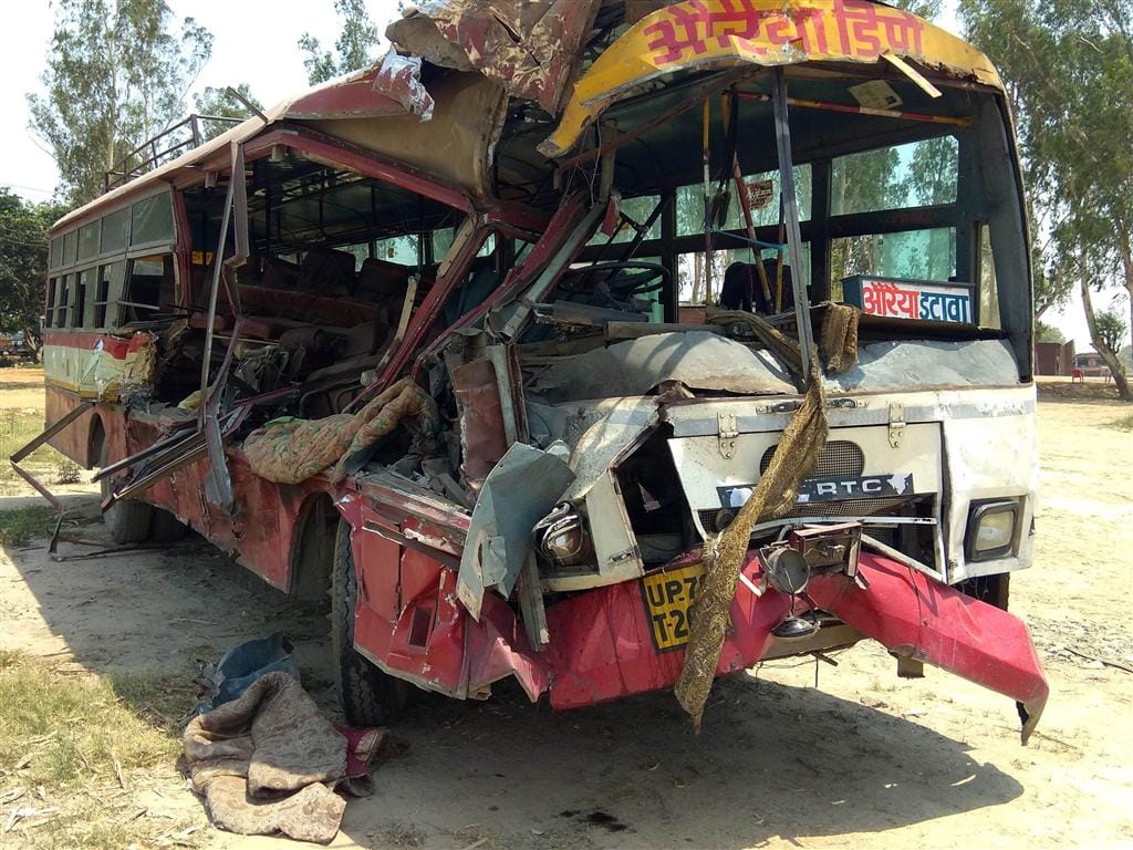 Two killed, nine passengers injured in bus crashes