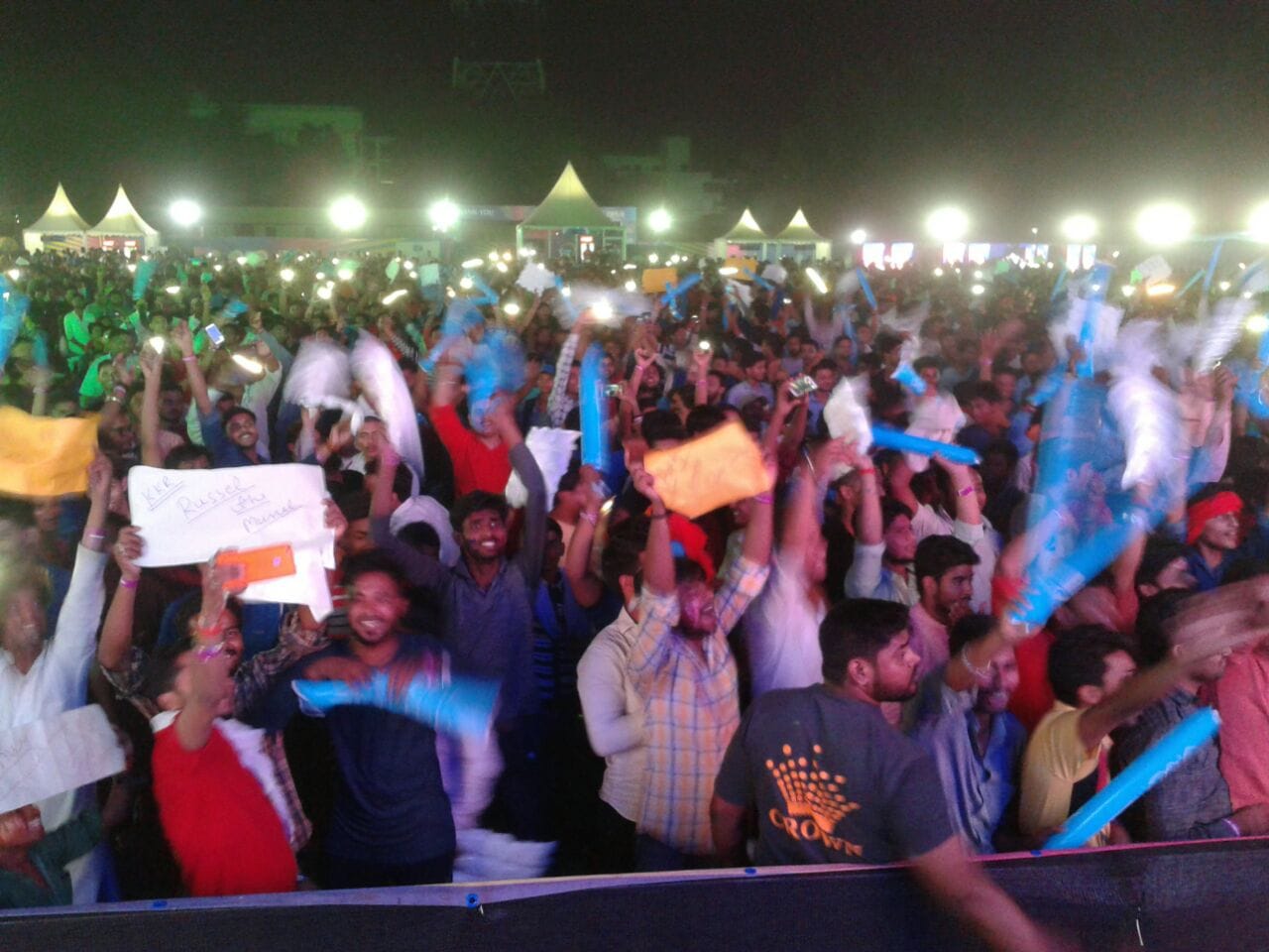 IPL second qualifier match shown in fan park at ghazipur