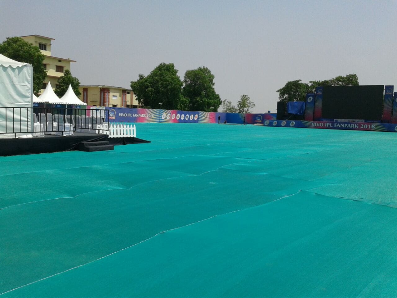 IPL second qualifier match shown in fan park at ghazipur