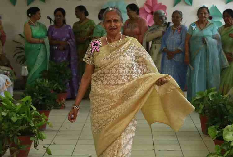 senior citizen ladies club fashion show in chandigarh