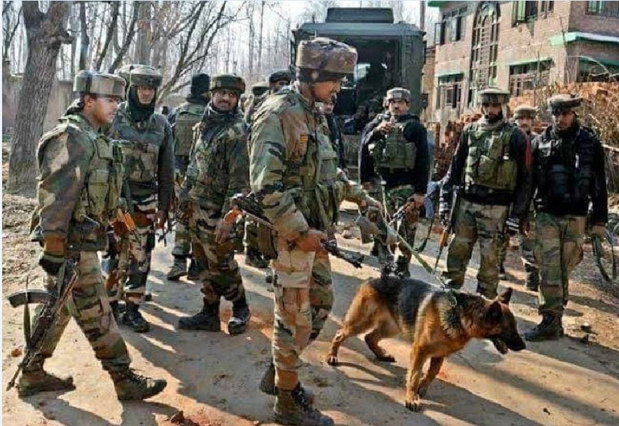 Terrorists hurled grenade at a camp of 34 Rashtriya Rifles in Kulgam