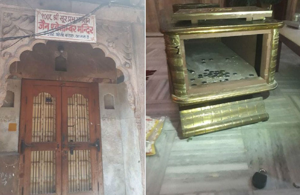 statues of ashtadhatu stolen from Jain temple agra