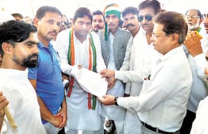congress demonstration against bjp