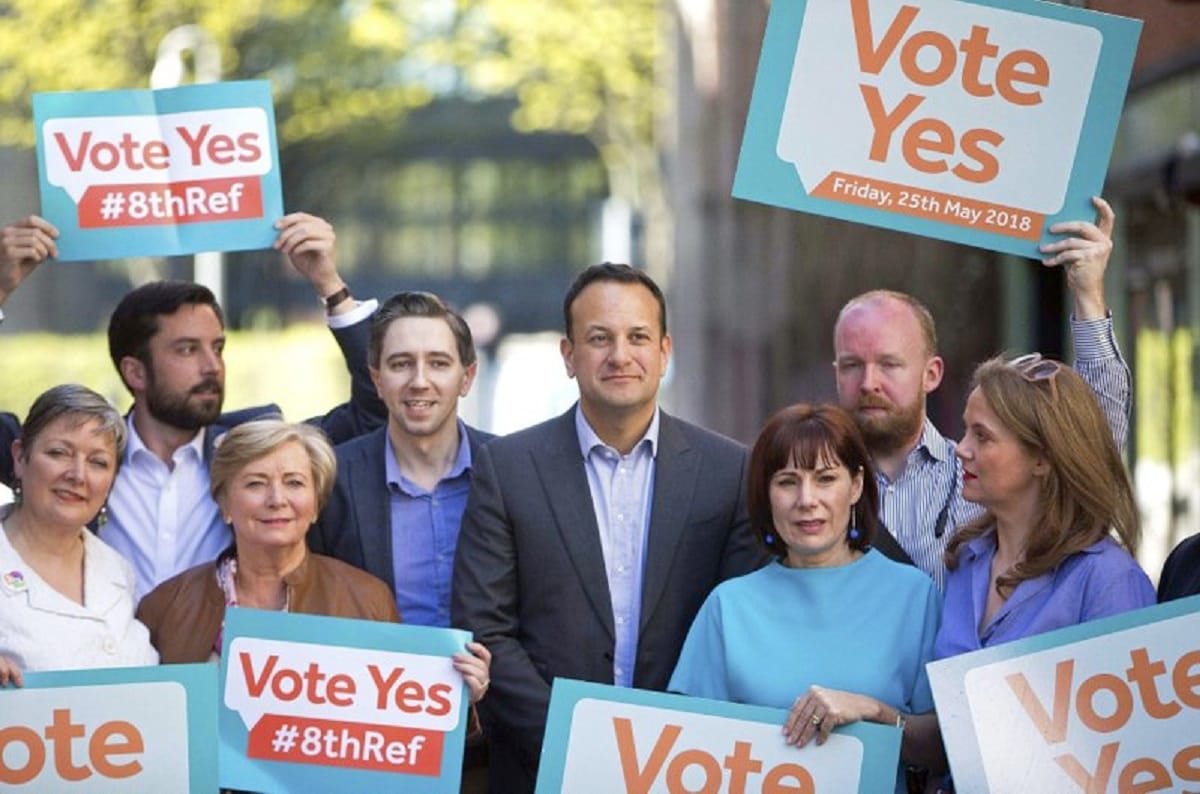 Ireland PM Leo Varadkar Campaigns to lift abortion ban, people will vote on Friday