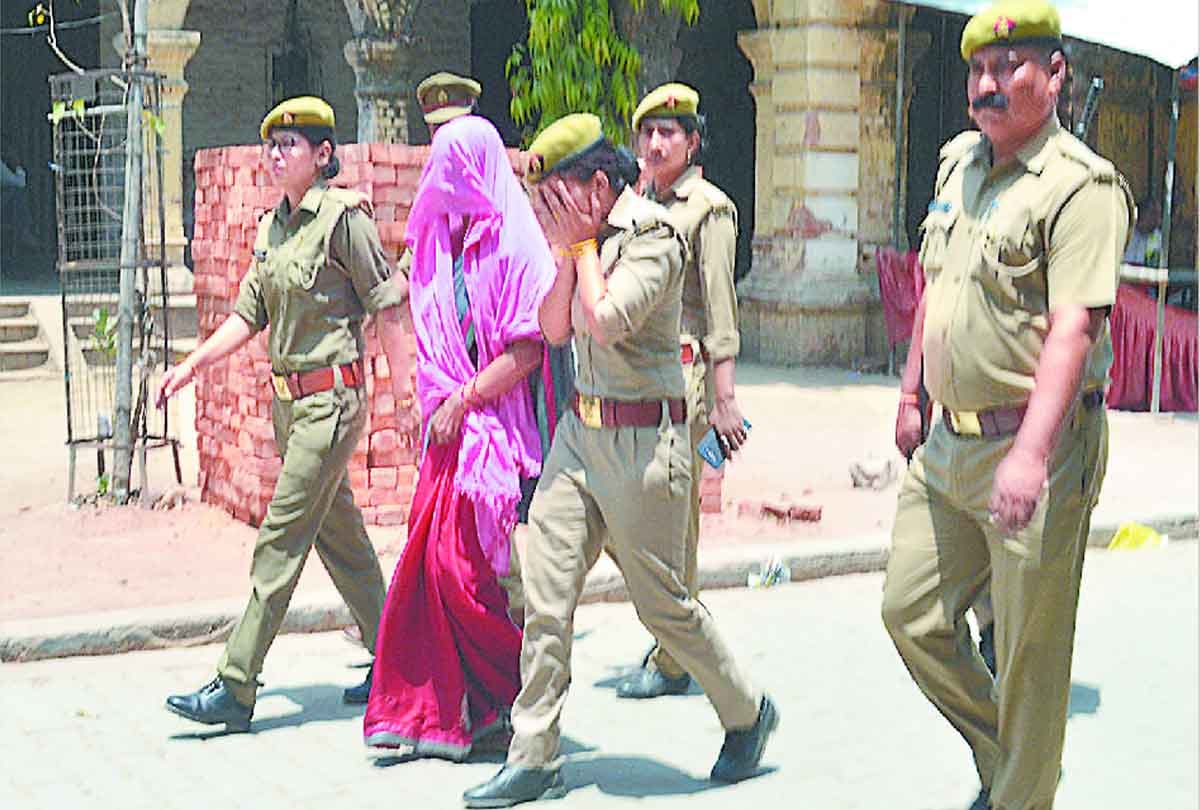 BJP MLA Kuldeep Singh Sengar along with another accused Shashi Singh produced before court