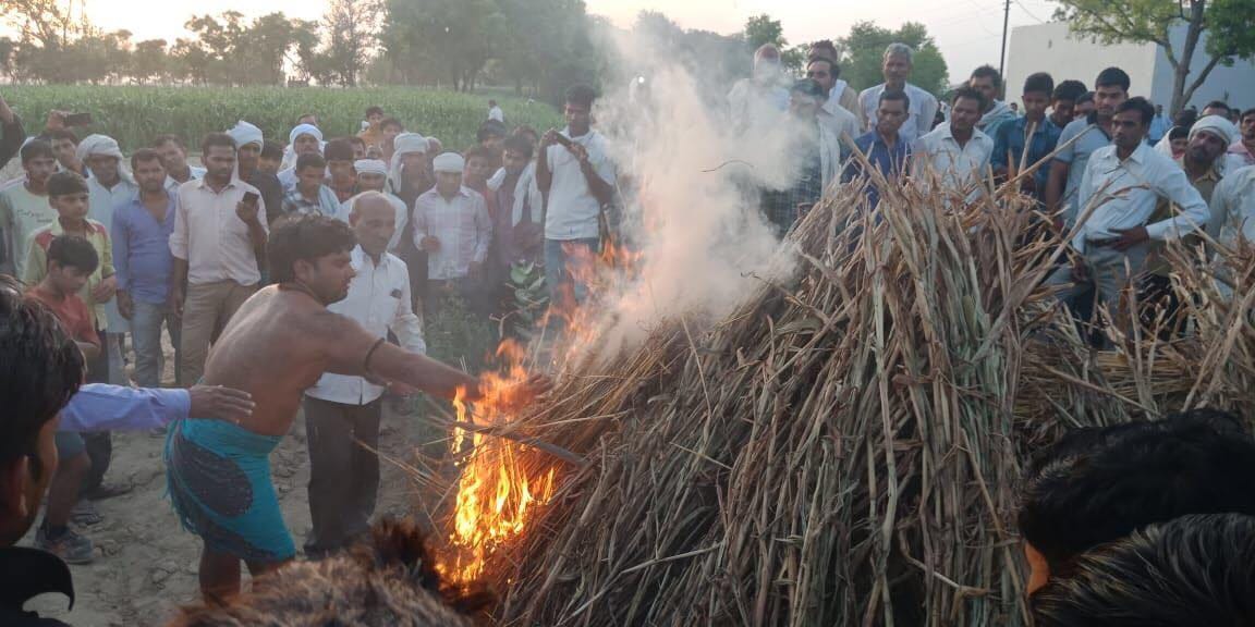 firozabad shyamveer family again refusesed to do funeral