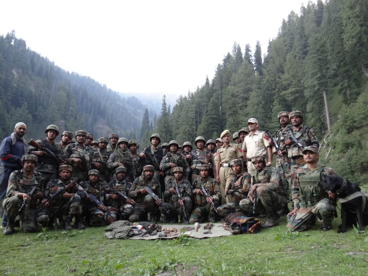 Joint teams of Army and JK Police busted a terrorist hideout in Ramban