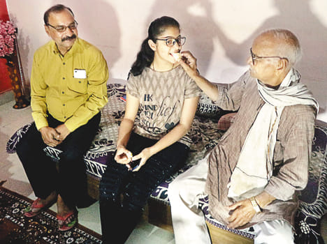 Anjali district topper after getting 96.6 percent marks