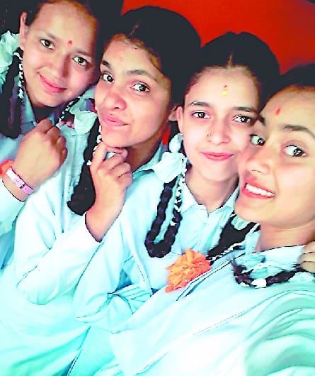saraswati shishu mandir girls scored above 90 percentile