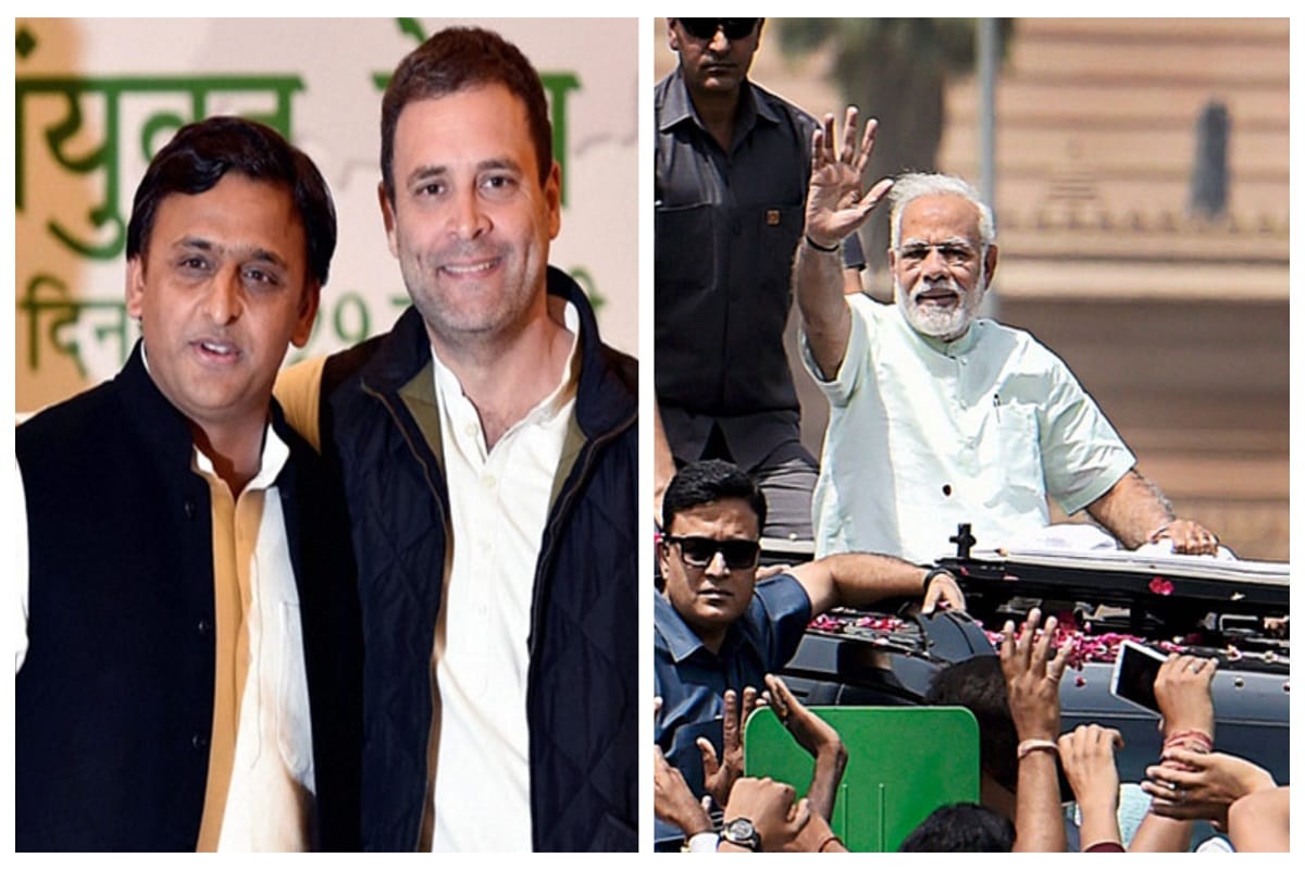 rahul gandhi akhilesh yadav slams PM modi over Eastern Peripheral Expressway road show
