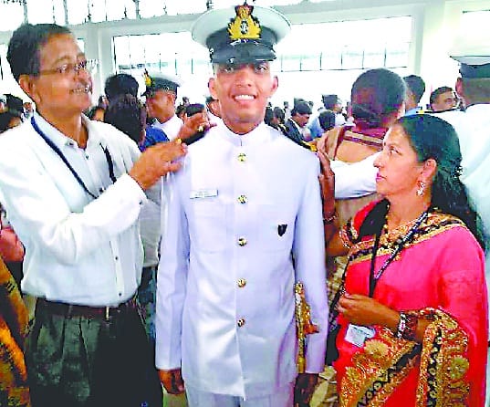 Kumara Kumud became navy officer