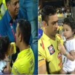 Ziva offering Frooti to daddy Dhoni after CSK IPL, VIDEO can steal your heart