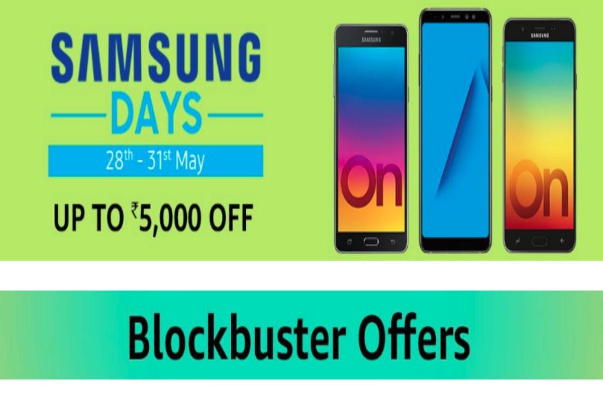 Amazon Samsung days sale, Buy smartphones up-to Rs 5,000 off