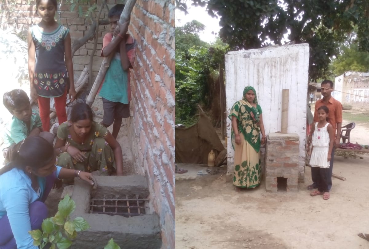 girls made matka incinerator for disposing sanitary pads