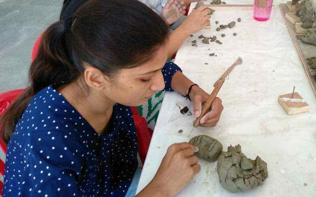Portrait skeleton seminar organised at tulsighat in varanasi