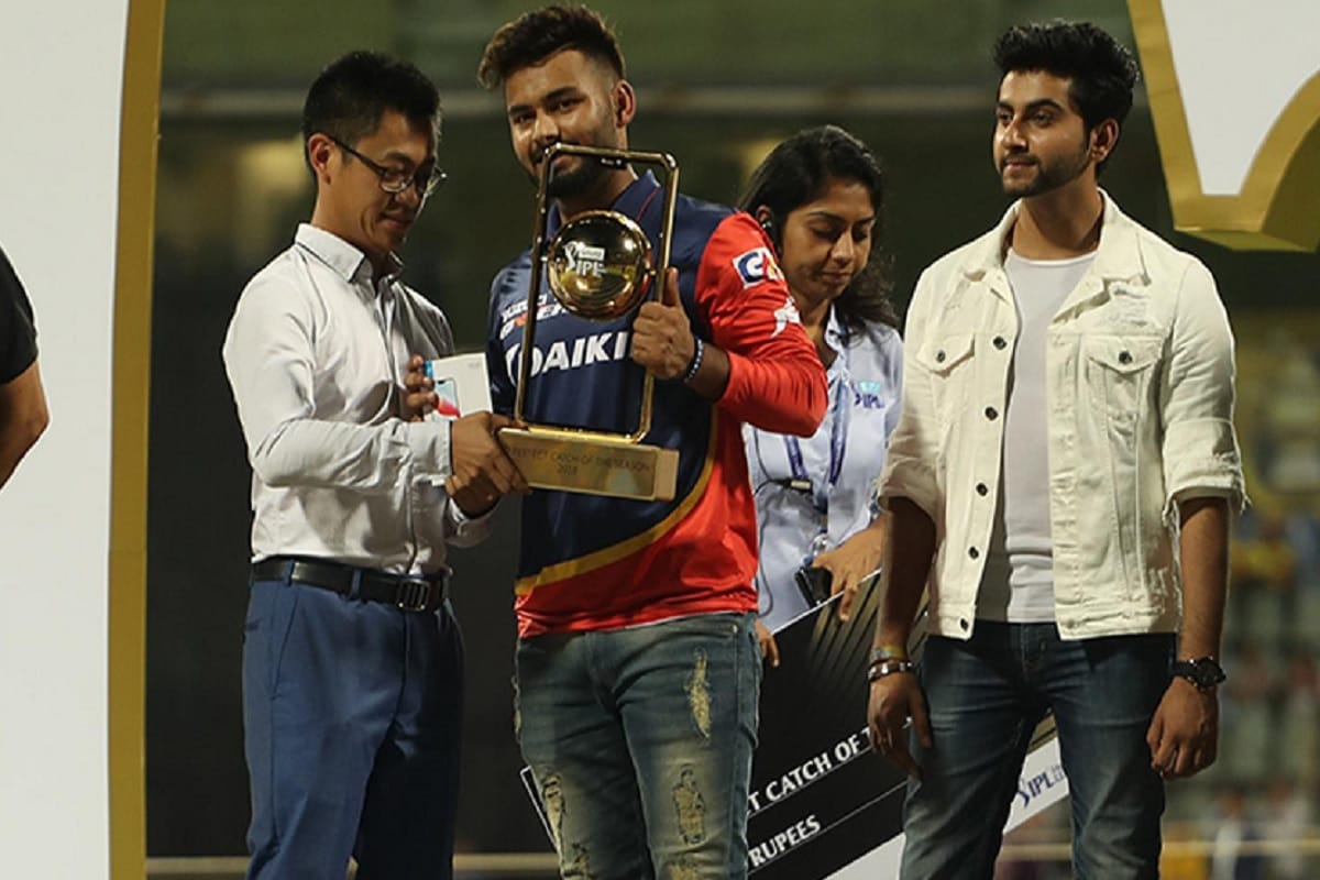 rishabh pant becomes emerging player of the year in ipl 2018
