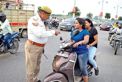 SSP accepted road safety challenge of DGP in lucknow