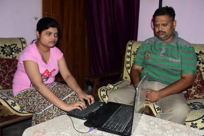 vanshika cannot see but her courage spirit made her successful