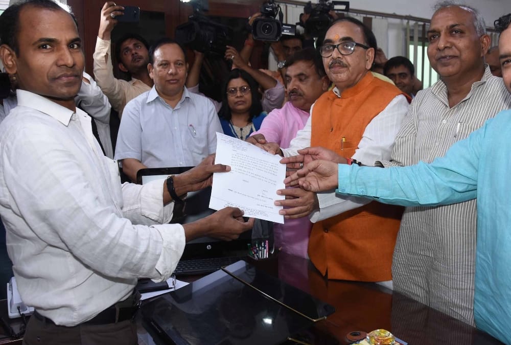 BJP writes to election commission on EVM issue.
