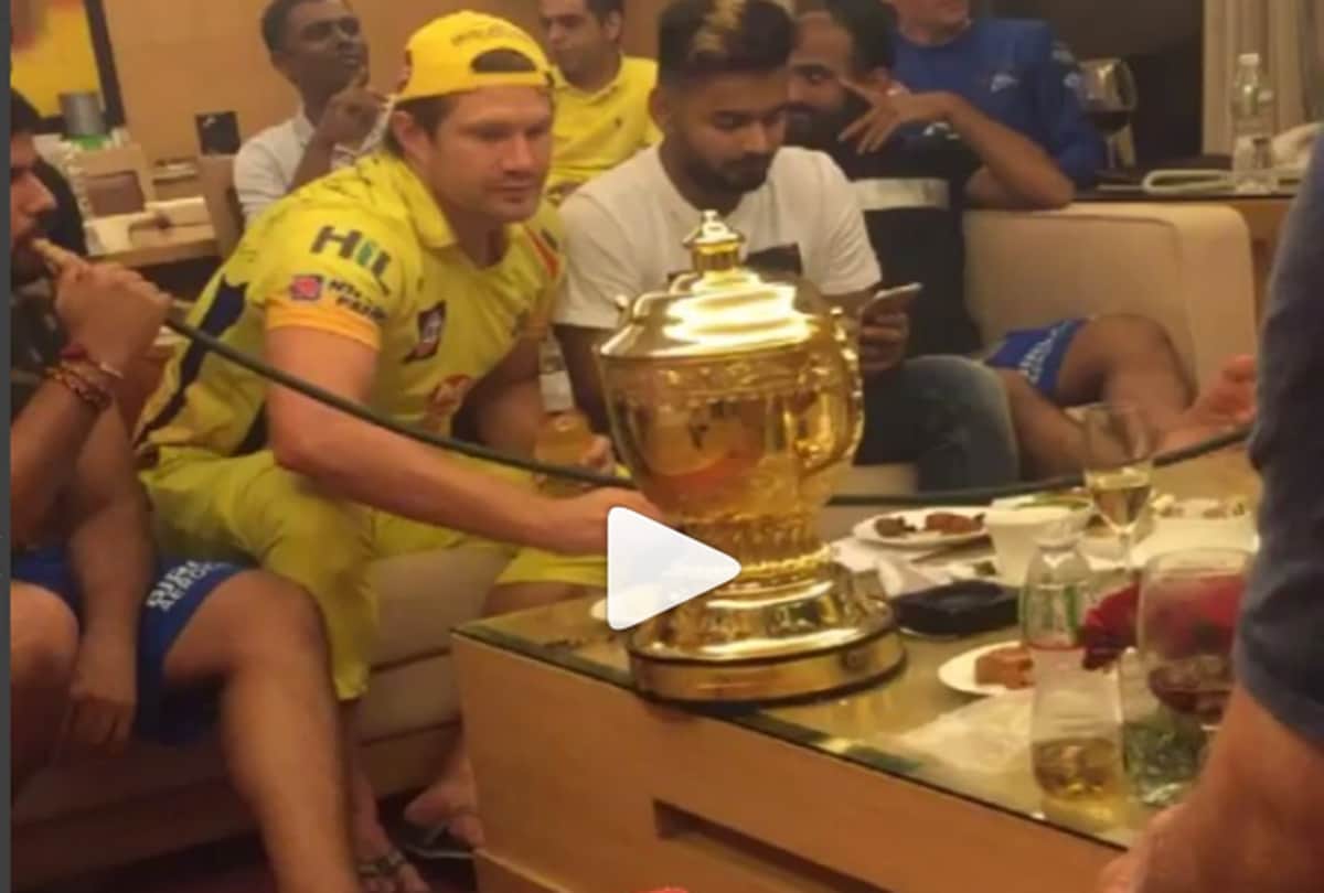 This is how csk player enjoying party after ipl final, Video viral