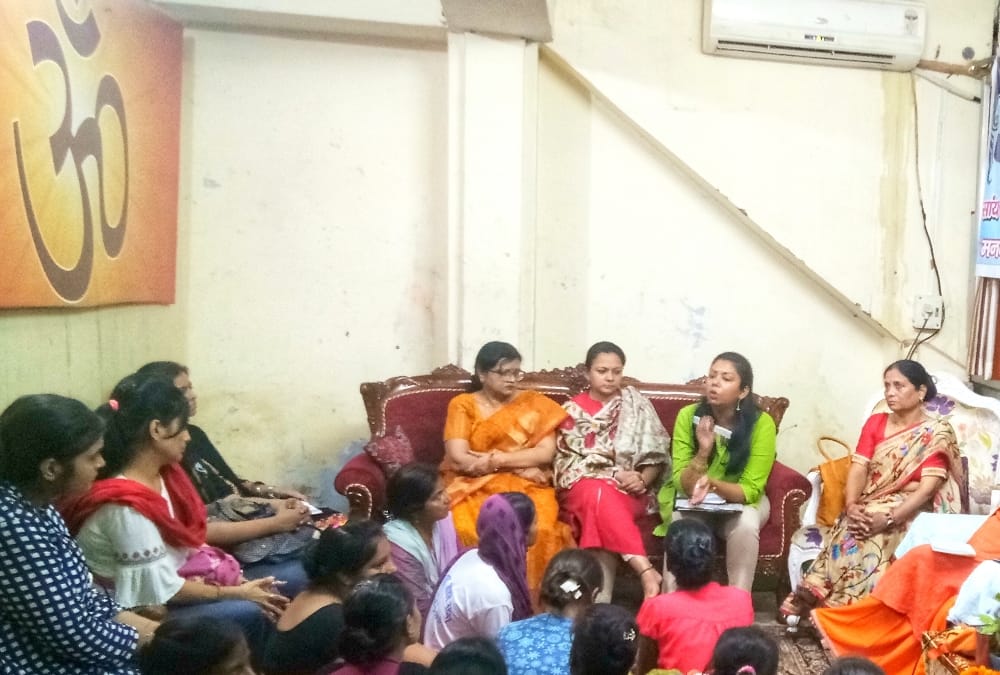 women discussed about menstruation in temple.