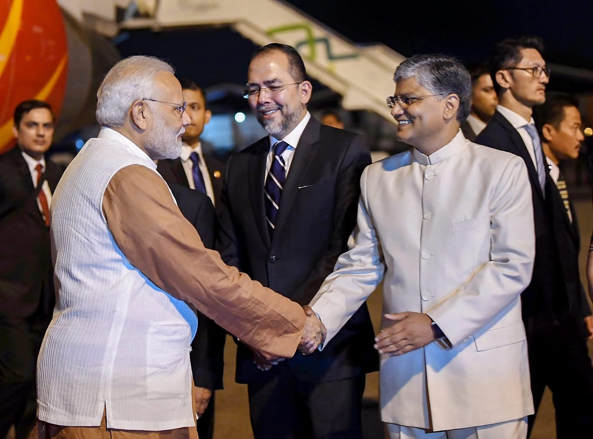 Prime Minister Narendra Modi arrives in Indonesia Jakarta