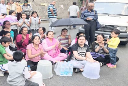 water distribution schedule of govt failed on the first day of its implementation in shimla