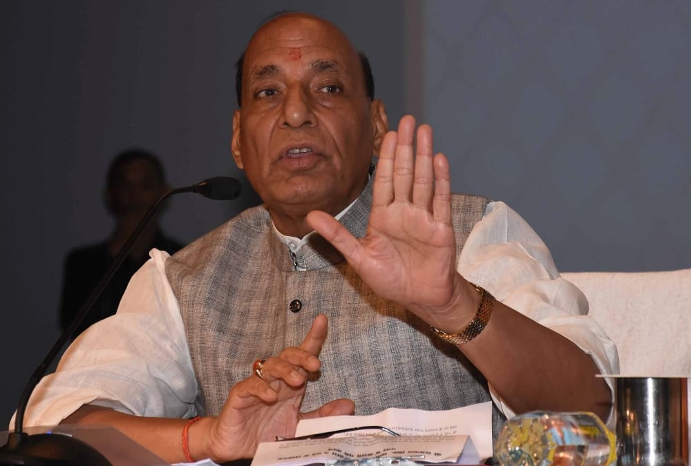 rajnath singh gives four years report card of modi government.