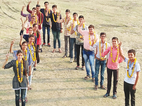 shidanta of District Topper and Suyash and Ashutosh second