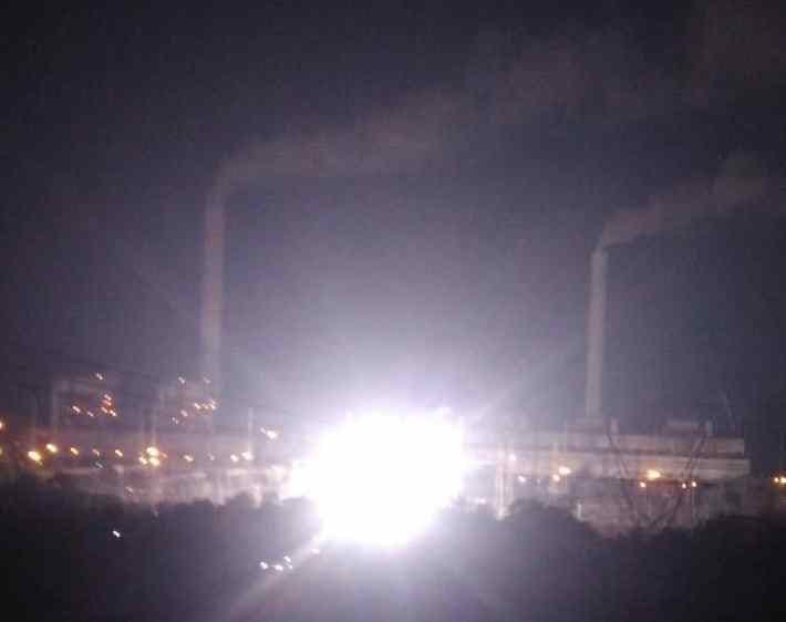 Anpara Thermal Power Station caught fire
