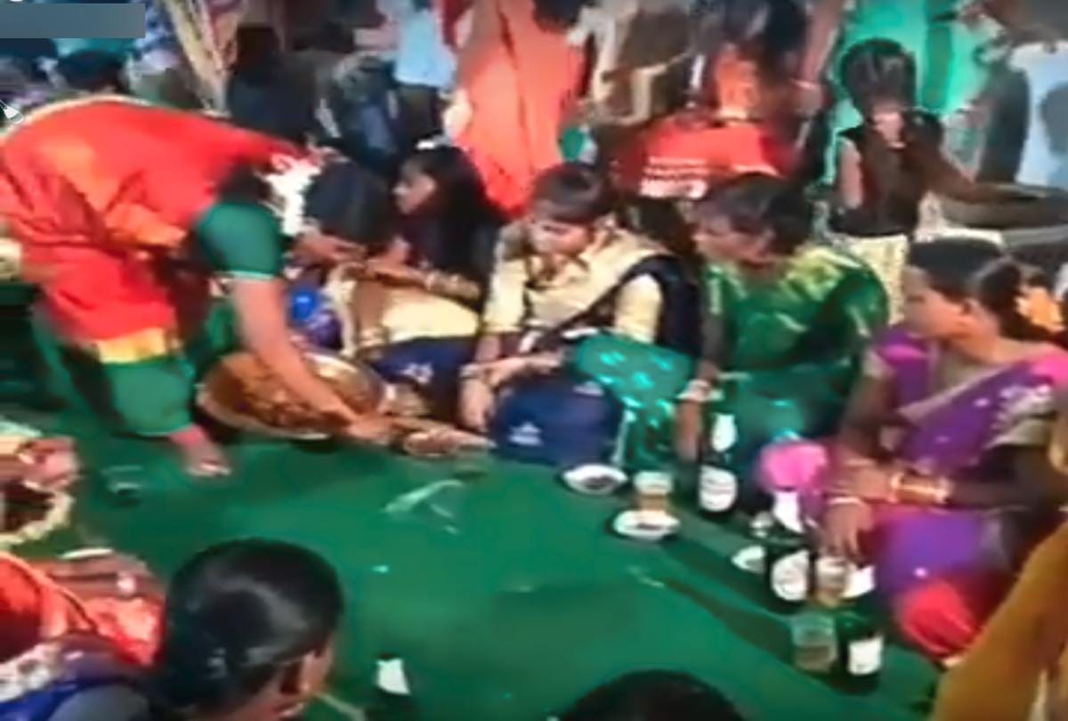 You had Never seen such bhandara where liquor and chicken given in Prasad