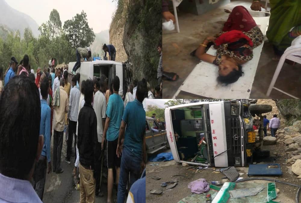 Road Accident on gangotri highway photos