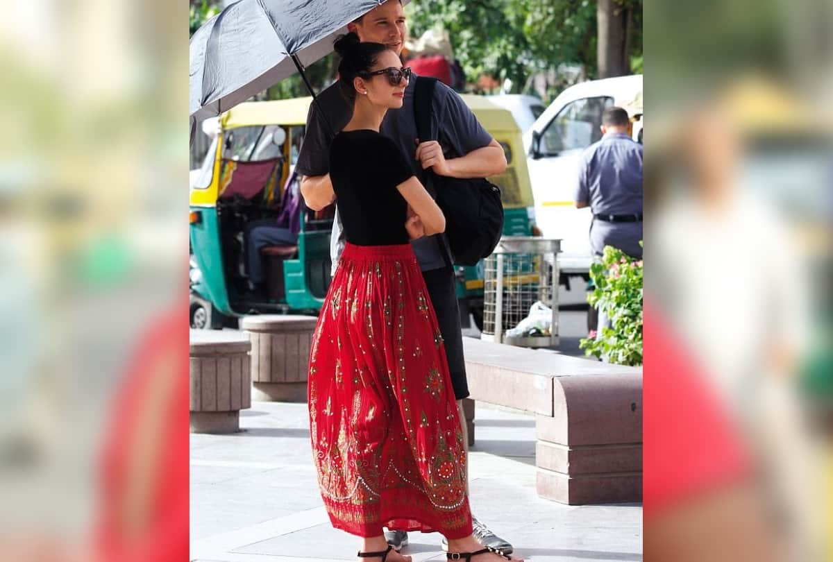 delhi ncr weather update scorching heat cloudy sky strong wind to blow today
