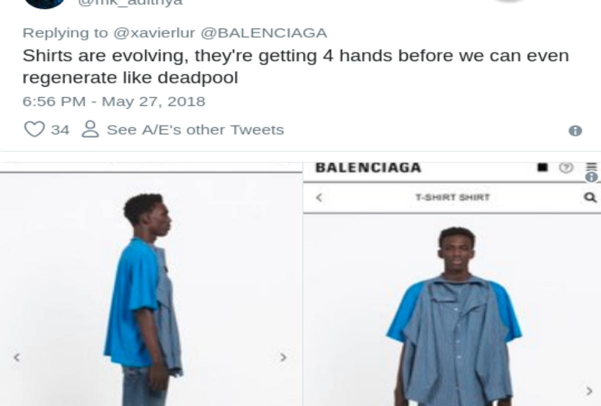 Luxury Label Balenciaga Trolled For a Tshirt price which is Rupees 87000